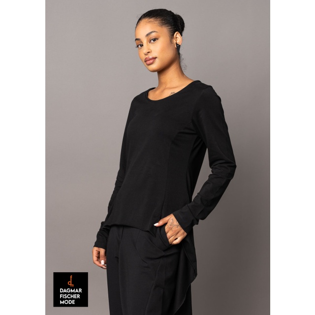 Asymmetric shirt by KHEI in black
