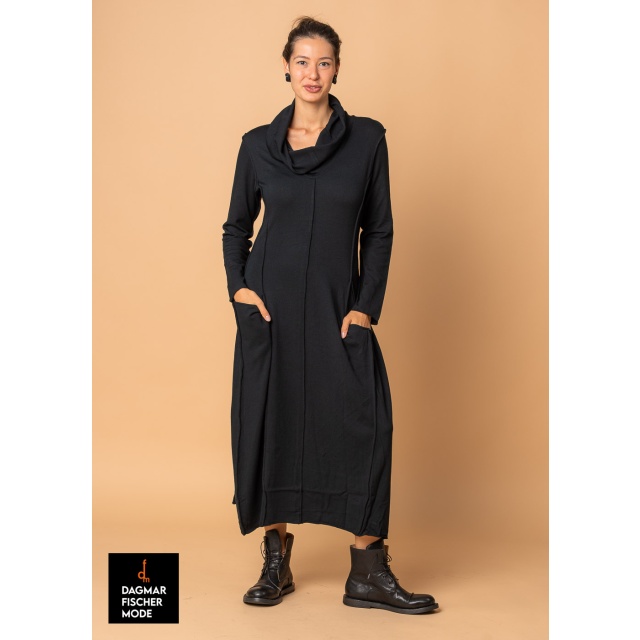 Tulpenförmiges Strickkleid von KHEI in black