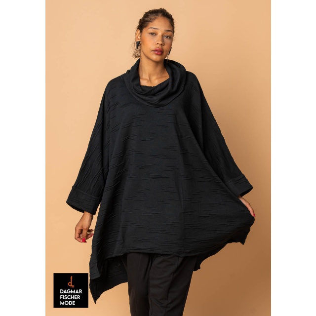 Oversize-Poncho von KHEI in black