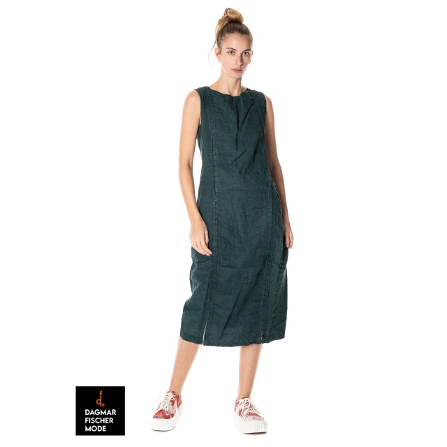 Schmales Leinenkleid von RUNDHOLZ in tulip