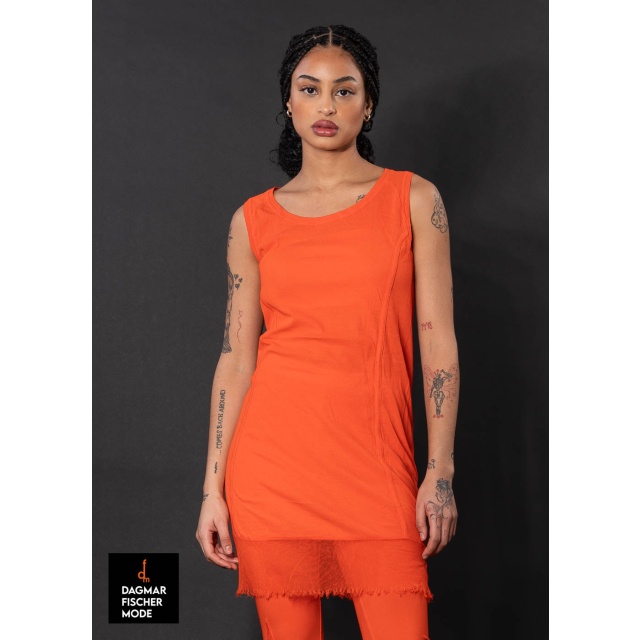 Langes Basic Top von RUNDHOLZ DIP in mandarine & royal