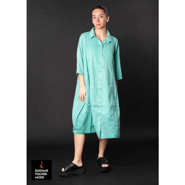 Oversize Kleid von RUNDHOLZ BLACK LABEL in grey pigment & aqua pigment