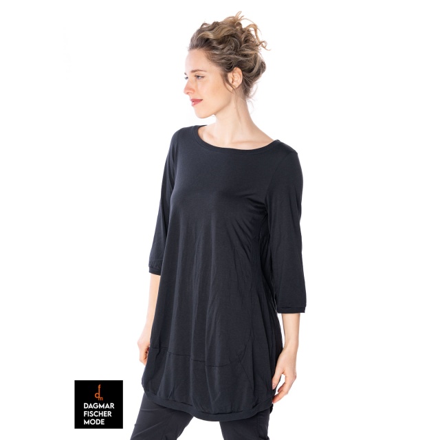 3/4 Arm Tunika von RUNDHOLZ BLACK LABEL in black & malibu