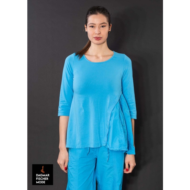 Raffiniertes T-Shirt von RUNDHOLZ BLACK LABEL in malibu