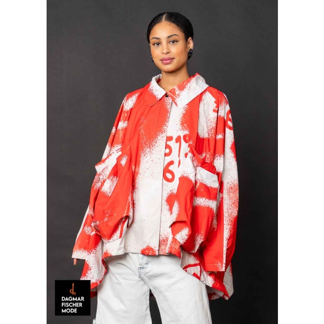 Regenfeste Onesize Jacke von RUNDHOLZ in Prints der Saison