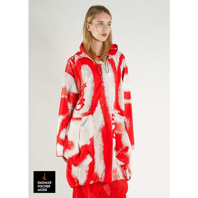 Regenfester Oversize Mantel von RUNDHOLZ in Prints der Saison