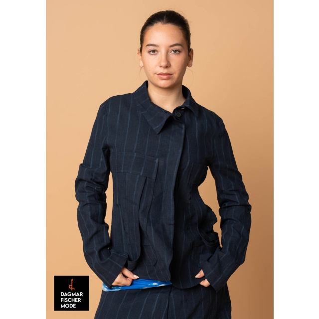 Fitted linen blazer by RUNDHOLZ in seasonal colors