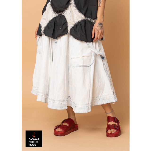 Denim skirt by RUNDHOLZ in indigo faded