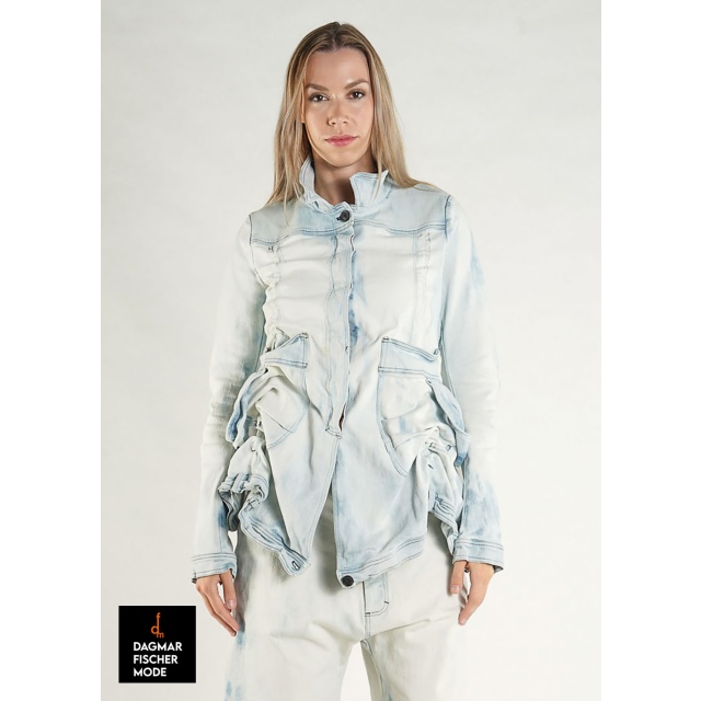 Jeansjacke von RUNDHOLZ in indigo faded