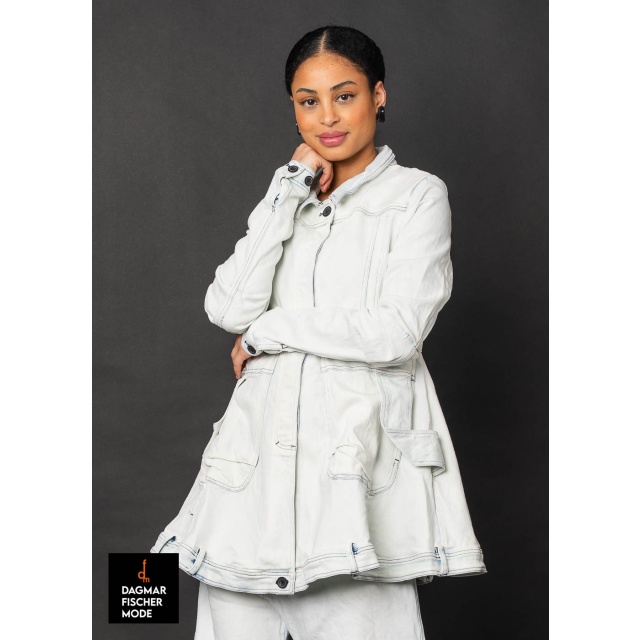 Denim jacket by RUNDHOLZ in indigo faded