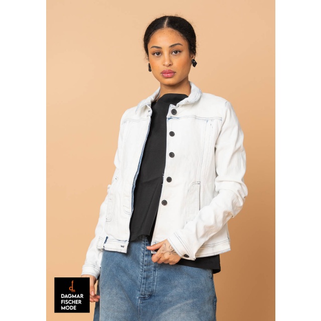 Gerade Jeansjacke von RUNDHOLZ in indigo faded