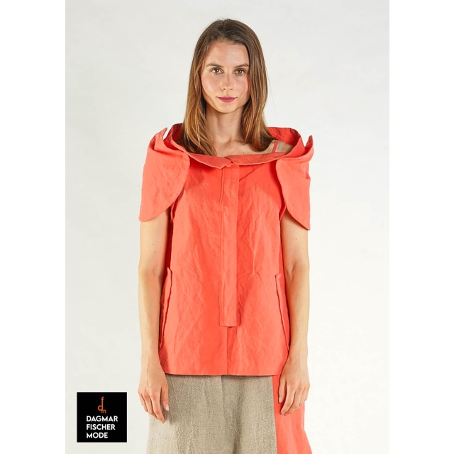 Bluse/Jacke von RUNDHOLZ in black, elctric & ketchup