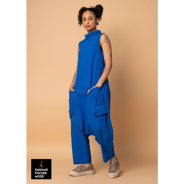 Highly elastic jumpsuit by RUNDHOLZ in black & electric