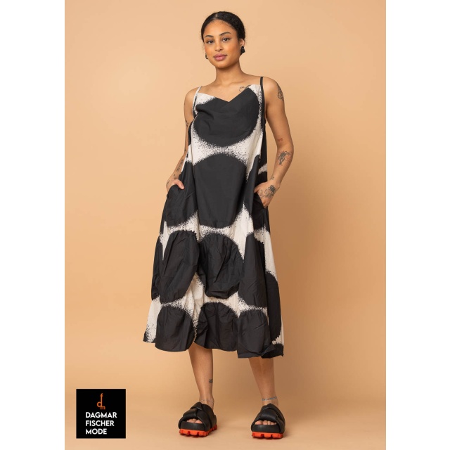 Dress with dots by RUNDHOLZ in black print & electric print