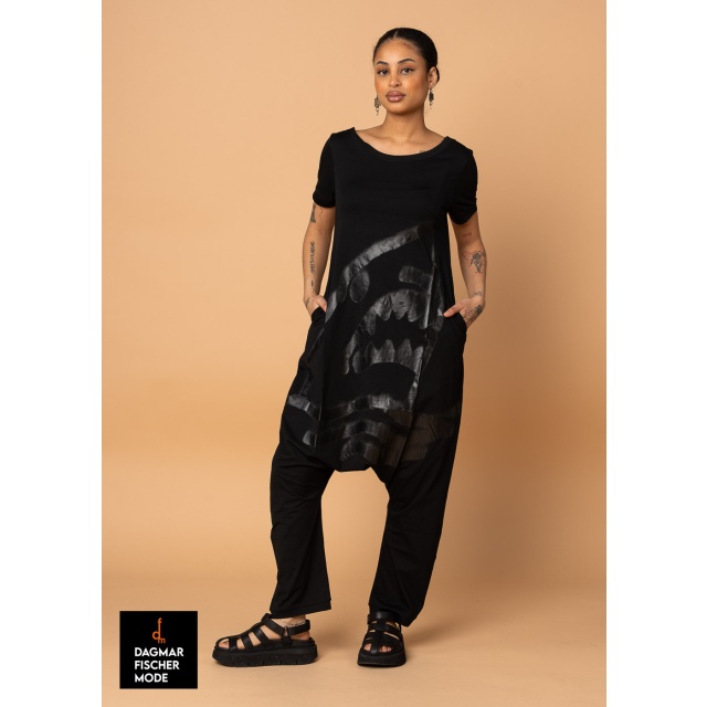 Lightweight jumpsuit by RUNDHOLZ in black print