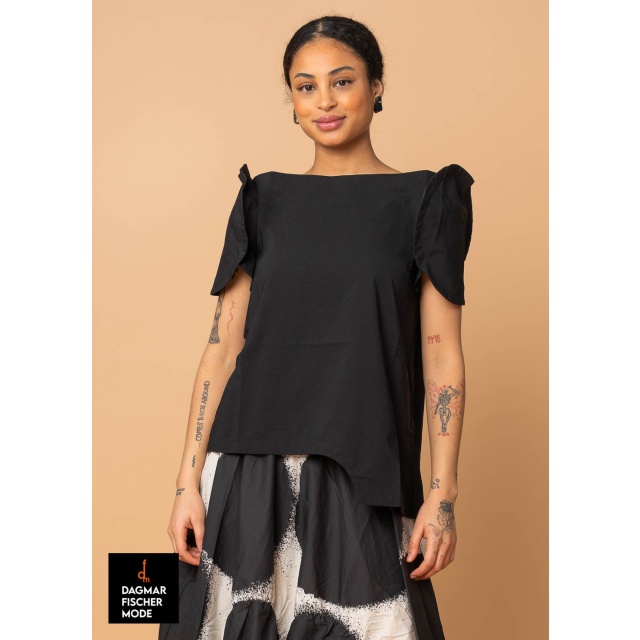 Elasticated shirt by RUNDHOLZ in black