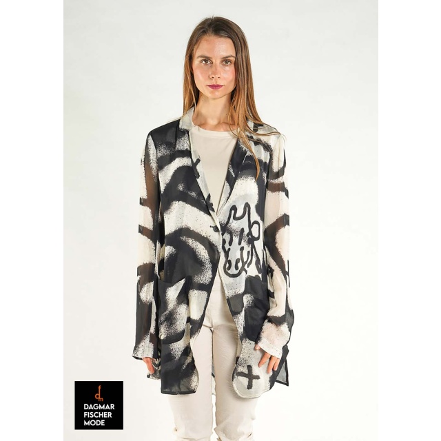 Viskosejacke von RUNDHOLZ in black print