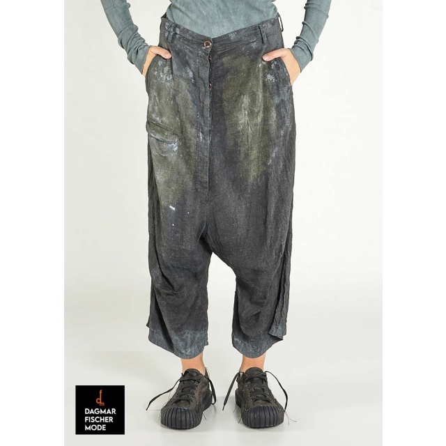 Edle Tiefschritthose von RUNDHOLZ DIP in black fog