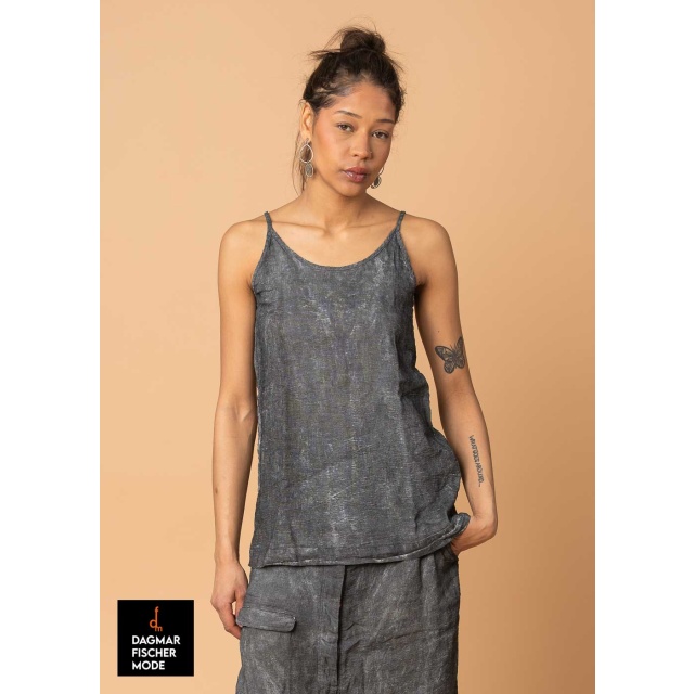 Trägertop von RUNDHOLZ DIP in black fog