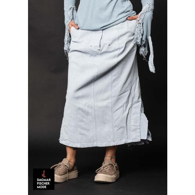 Ausgefallener Jeansrock von RUNDHOLZ DIP in sky fog