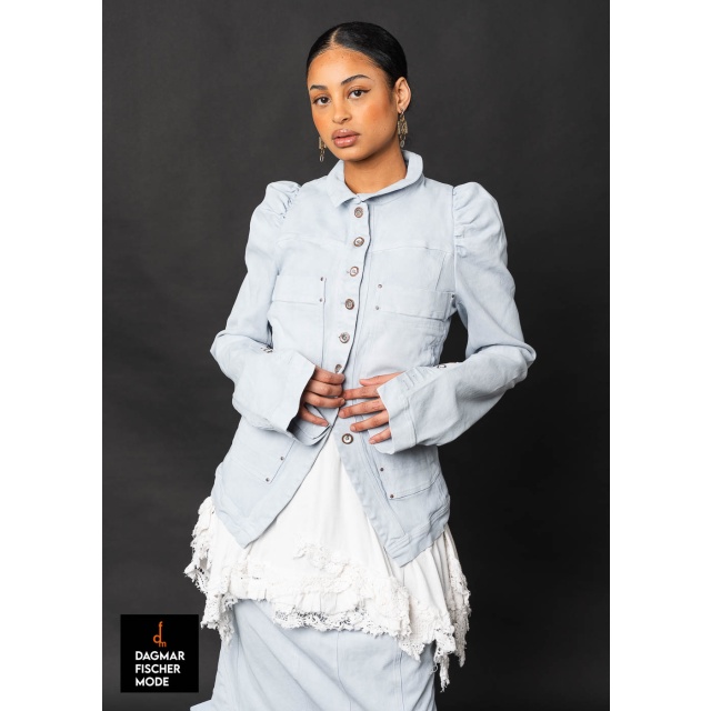 Taillierte Jeansjacke von RUNDHOLZ DIP in sky fog