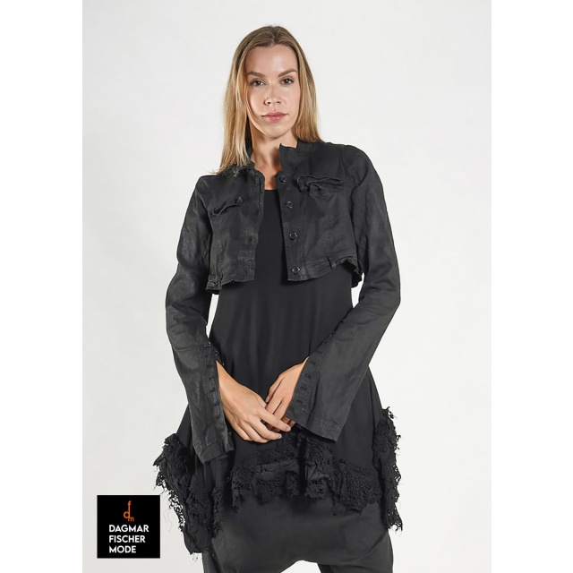 Sehr kurze Jacke von RUNDHOLZ DIP in seafoam fog & black fog