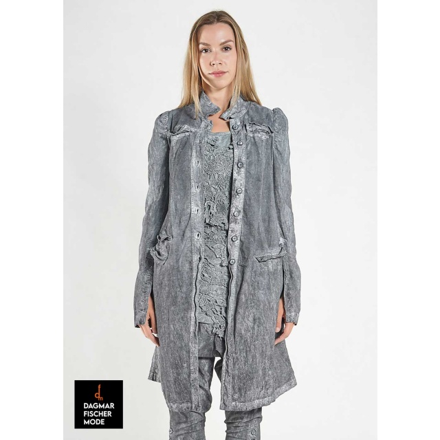 Taillierter Mantel von RUNDHOLZ DIP in seafoam fog & black fog