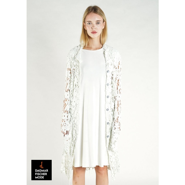 Extravagant summer coat by RUNDHOLZ DIP in black gloss