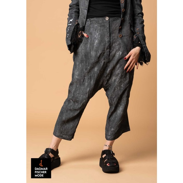 Tiefschritthose von RUNDHOLZ DIP in black fog