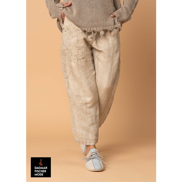 Summer trousers by RUNDHOLZ DIP in seafoam storm