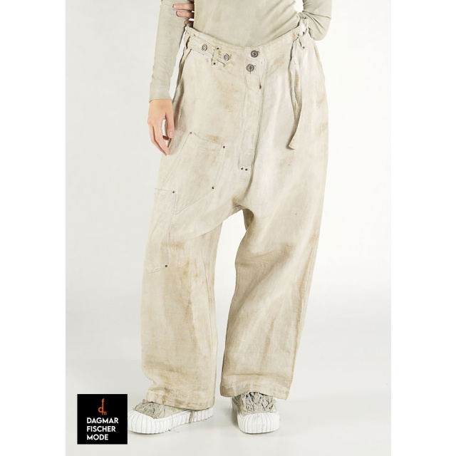 Weite Sommerhose von RUNDHOLZ DIP in seafoam storm