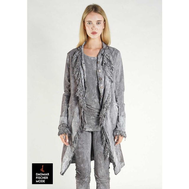 Taillierter Sommermantel von RUNDHOLZ DIP in seaweed storm & seafoam fog