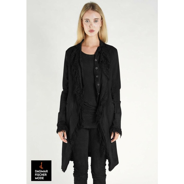 Taillierter Sommermantel von RUNDHOLZ DIP in black gloss