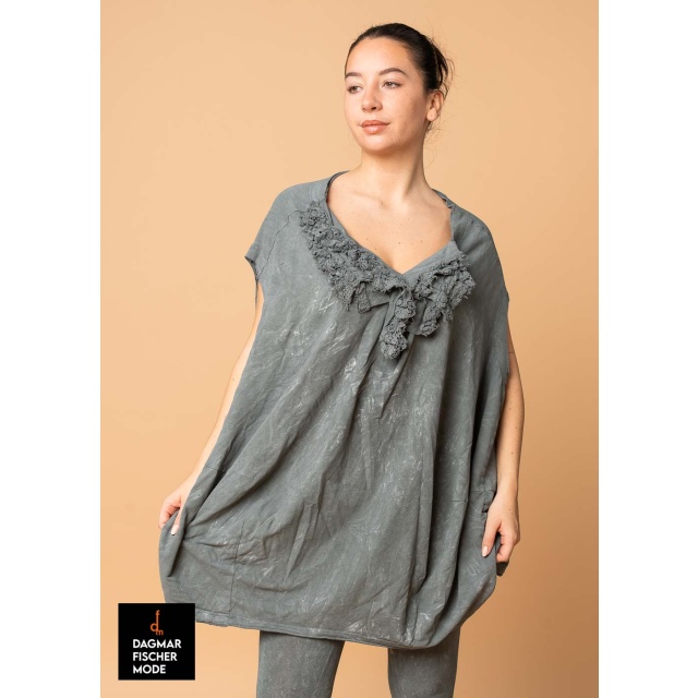 Oversize Tunika von RUNDHOLZ DIP in seaweed fog