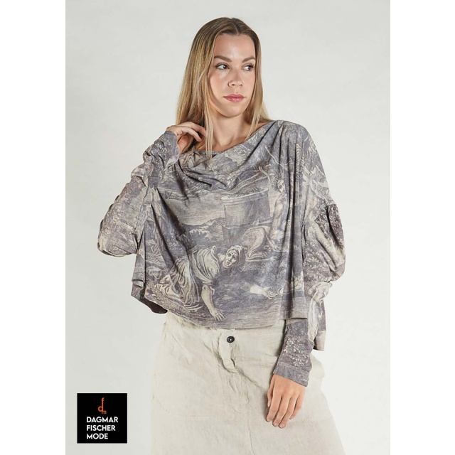 Oversized shirt by RUNDHOLZ DIP with all-over print