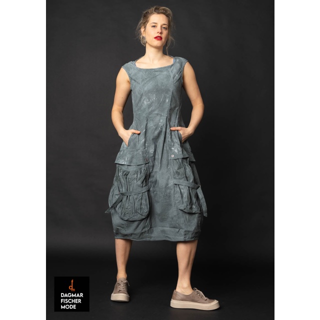 High-stretch fitted dress by RUNDHOLZ DIP in seaweed fog