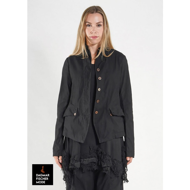 Hochelastische taillierte Jacke von RUNDHOLZ DIP in black gloss