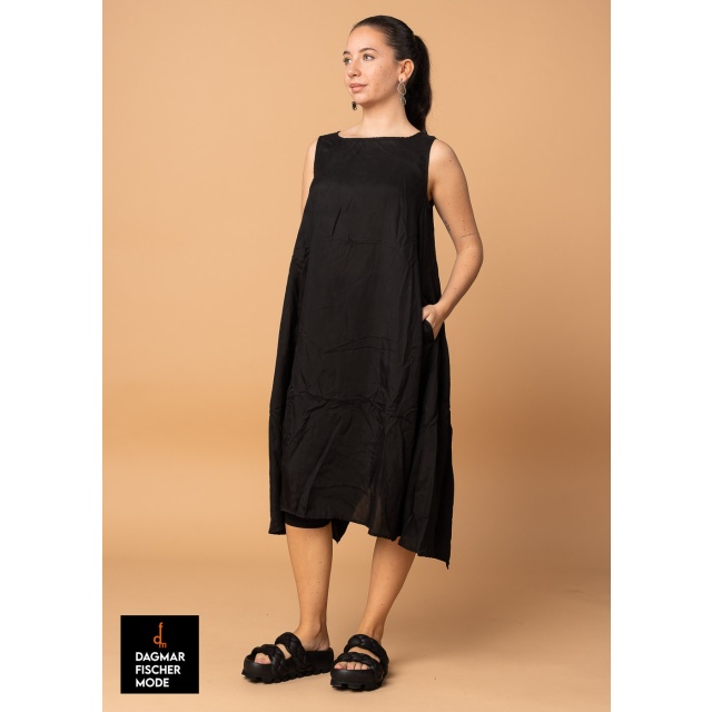 Sleeveless dress by RUNDHOLZ DIP in black gloss