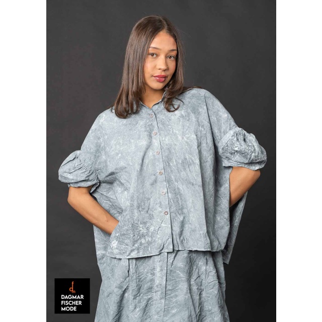 Oversize blouse by RUNDHOLZ DIP in amber fog & seaweed fog