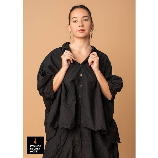 Oversize Bluse von RUNDHOLZ DIP in black gloss