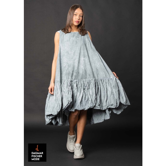 Oversize dress by RUNDHOLZ DIP in amber fog & seaweed fog