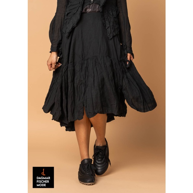 Summer skirt by RUNDHOLZ DIP in black gloss