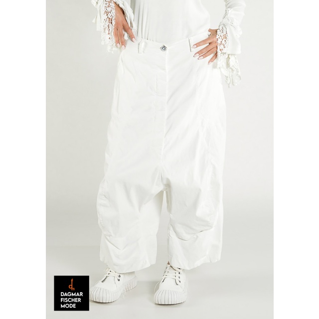 Trousers with low crotch by RUNDHOLZ DIP in black gloss