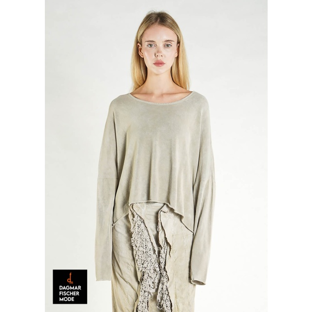 Kurzer Sommerstrickpulli von RUNDHOLZ DIP in black gloss