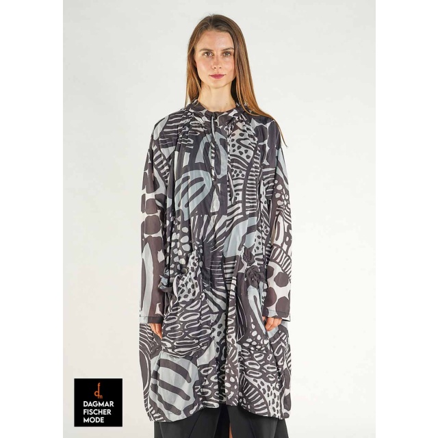 Wasserabweisender Oversize Regenmantel von RUNDHOLZ BLACK LABEL in black