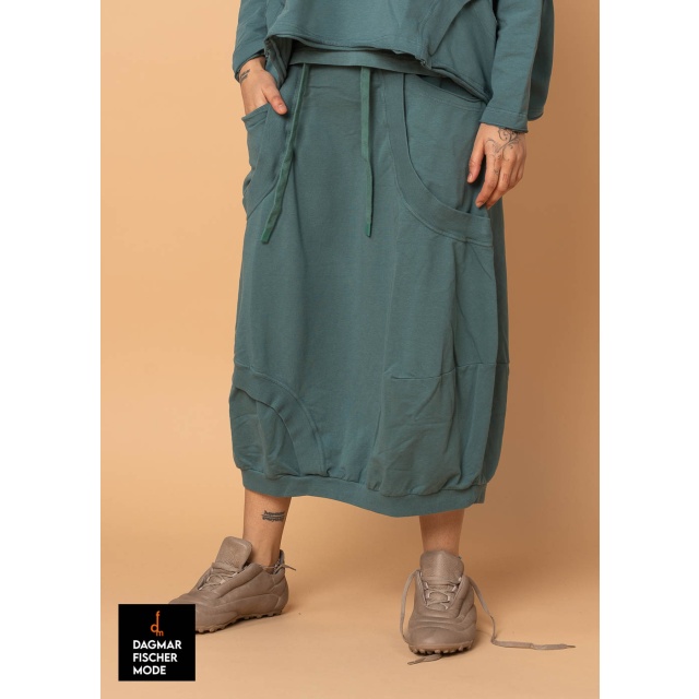 Weiter Rock von RUNDHOLZ BLACK LABEL in black & grass