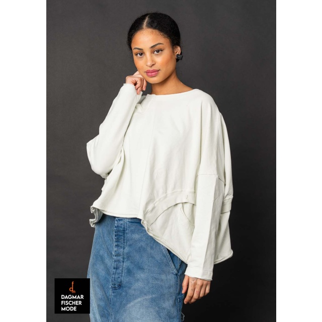 Oversize T-Shirt von RUNDHOLZ BLACK LABEL in black, grass & salina