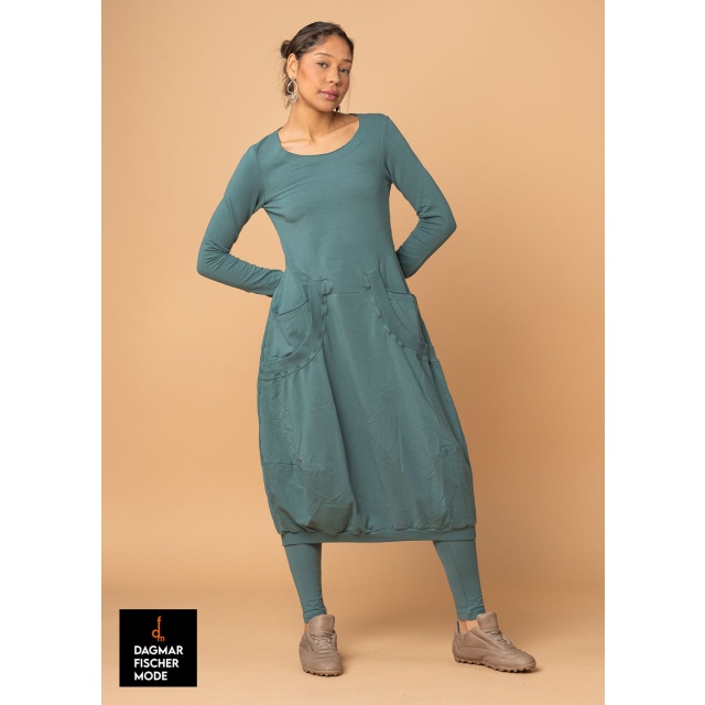 Long sleeve maxi dress by RUNDHOLZ BLACK LABEL in grass