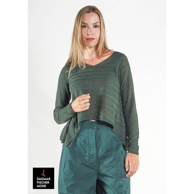 Feiner Strickpulli von RUNDHOLZ BLACK LABEL in black, grass & lime