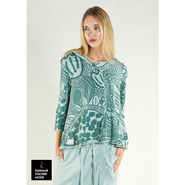 Tailliertes Shirt von RUNDHOLZ BLACK LABEL in tree print